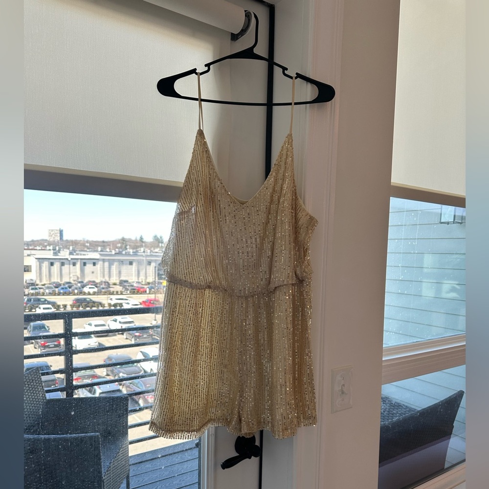 Gold Sequin Romper